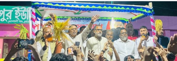 নোয়াখালী–৫ আসনে বিএনপির প্রার্থী ফখরুল ইসলামের দিনব্যাপী নির্বাচনী প্রচারণায় জনতার ঢল