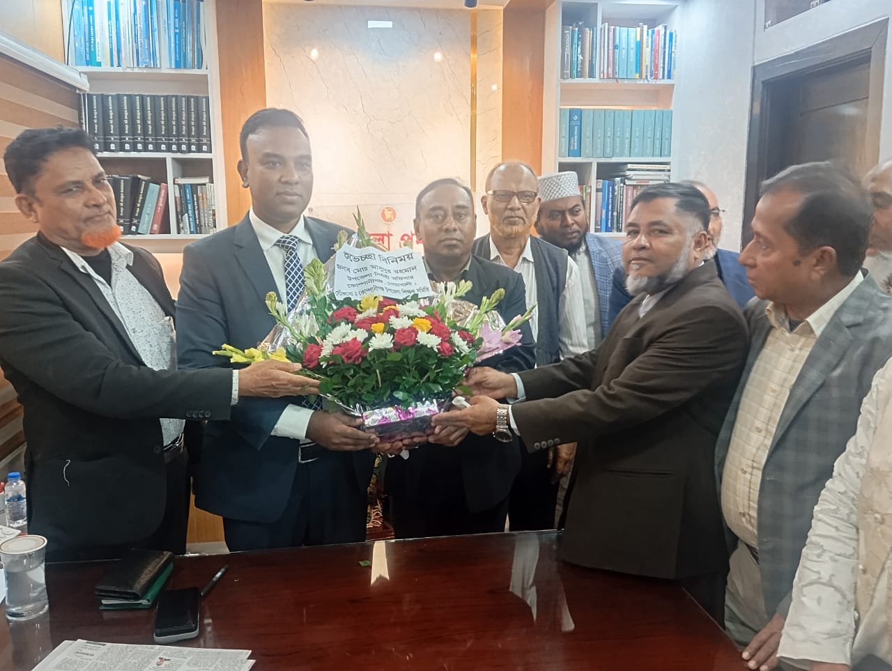 কোম্পানীগঞ্জে নবাগত উপজেলা নির্বাহী কর্মকর্তার সাথে  শিক্ষক সমাজের সৌজন্য সাক্ষাৎ: