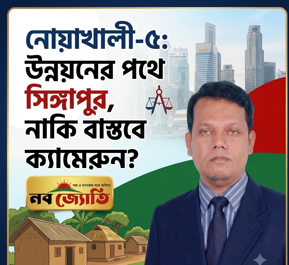 নোয়াখালী-৫ উন্নয়নের পথে সিঙ্গাপুর, নাকি বাস্তবতায় ক্যামেরুন?