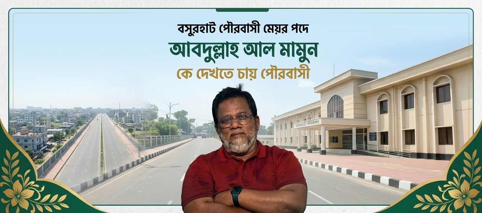 বসুরহাট পৌরসভার মেয়র পদে আবদুল্লাহ আল মামুনকে দেখতে চায় পৌরবাসী
